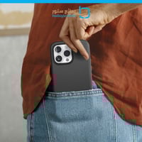 اوتربوكس - كفر حماية مع ماج سيف للايفون - أسود