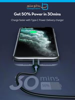 راف باور - كيبل تايب سي إلى لايتنينق 3 متر - اسود