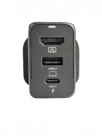 MTEK - فيش جداري بمنفذ pd و USB و HDMI يدعم الشحن...