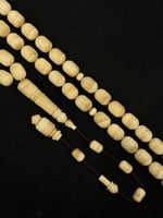 سبحة عاج ماموث طبيعي