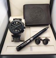 فرزاتشي التميز والاناقة طقم ساعة ومحفظة وكبكات وقل...