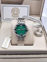 ساعة فرزاتشي نسائي بطارية مع خاتم واسوار وكامل الم...