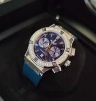 ساعة هوبلت نسائي ماستر كوالتي بطارية مع كامل المحق...