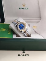 ساعة رولكس نسائي استل ستيل كرت الماركة مع ملحاقاته...