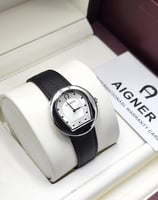 ساعة نسائي اقنر جلد ماستر كوالتي كرت الماركة +البو...