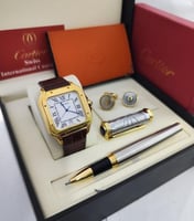 طقم كارتير ساعة وقلم وكبك مع كامل الملحقات