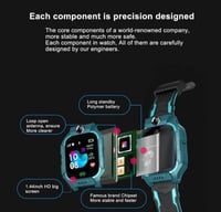 ساعة ذكية للأطفال مزودة بنظام تحديد المواقع وشريحة...