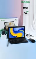تابلت موديو 5G يدعم الشريحة مع كيبورد وسماعة وماوس...