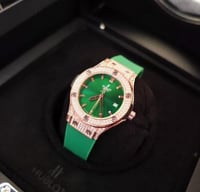 ساعة هوبلت نسائي ماستر كوالتي بطارية مع كامل المحق...