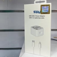 فيش جداري + كيبل شحن تايب سي لايتينج من سوبي