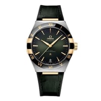 ساعة اوميغا رجالي اتوماتيك بحركة اليد مع كامل المل...