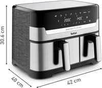 مقلاة هوائية من تيفال مقلاة وشواية مزدوجة سهلة سعة...