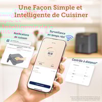 كوسوري مقلاة هوائية ذكية مزدوجة 64 لتر عناصر تسخين...