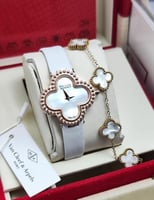 ساعة فان كليف مع سوار نسائي مع كامل الملحقات