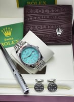 طقم رولكس ساعةوكبك وقلم ومحفظة مع كرت الماركة مع ك...