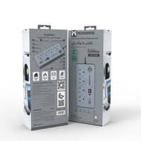 توصيل كهربائية 4 منافذ مع منفذين يو اس بي ومنفذين...