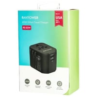 راف بور RP-PC1033 PD PIONEER 20W شاحن سفر 3 منافذ...