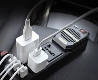 عاكس كهربائي للسيارة 200 واط - محول تيار مستمر 12...