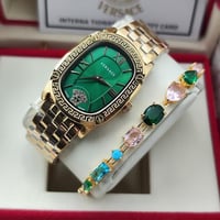 ساعة فرزاتشي مستطيل بطارية نسائي السوارة استيل ملو...