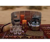 شنطة شاي وقهوة بقماش PVC عالي الجودة وكشاف يدوي