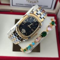 ساعة فرزاتشي مستطيل بطارية نسائي السوارة استيل ملو...