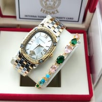 ساعة فرزاتشي مستطيل بطارية نسائي السوارة استيل ملو...