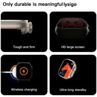 ساعة الترا لون برتقالي اطار تيتانيوم