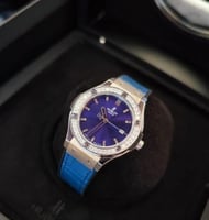 ساعة هوبلت نسائي ماستر كوالتي بطارية مع كامل المحق...