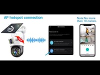 كاميرا مراقبة شمسية خارجية مزدوجة العدسة ، بطاقة S...