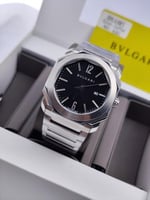 ساعة ماركة بولغاري استل ستيل مع كامل ملحقاتها