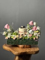 استند اكرليك معا ورد طبيعي وكيكه