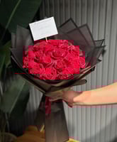 بوكية ورد طبيعي-احمر