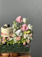 استند اكرليك معا ورد طبيعي وكيكه