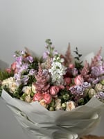 بوكيه ورد طبيعي مشكل