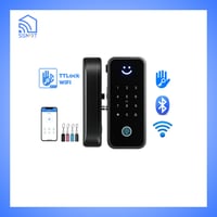 قفل باب زجاج ذكي بلوتوث مع واي فاي