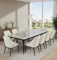 طقم طاولة طعام "أوبال" الفاخر 10كرسي
