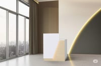 كونتر خشبي إضاءة لد