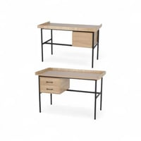 مكتب "إيليت" (Elite) الخشبي بهيكل معدني