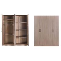 خزانة ملابس عصرية بتصميم خشبي أنيق