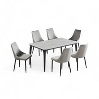 طاولة طعام رخام 6كرسي