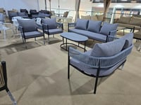 جلسة خارجية "تراس مودرن" - 7 أشخاص لون رمادي