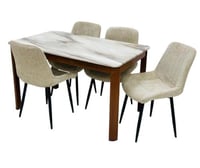 طاولة طعام رخام 4 كرسي