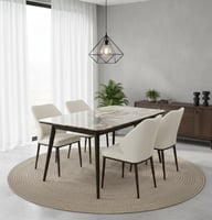 طقم طاولة طعام "أوبال" 4 كراسي - مودرن