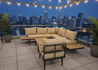 جلسة خارجية حرف L