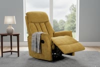 كرسي الاسترخاء الهزاز والدوار لون اصفر