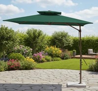 مظلة خارجية جانبية مربعة لون أخضر