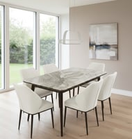 طقم طاولة طعام "أوبال" الفاخر 6كرسي