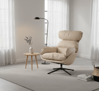 كرسي استرخاء مودرن "كلاود" بقاعدة معدنية دوارة