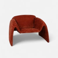 كنبة "أوريانا" الانسيابية المخملية لون بيج