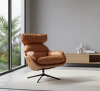 كرسي استرخاء مودرن "كلاود" بقاعدة معدنية دوارة